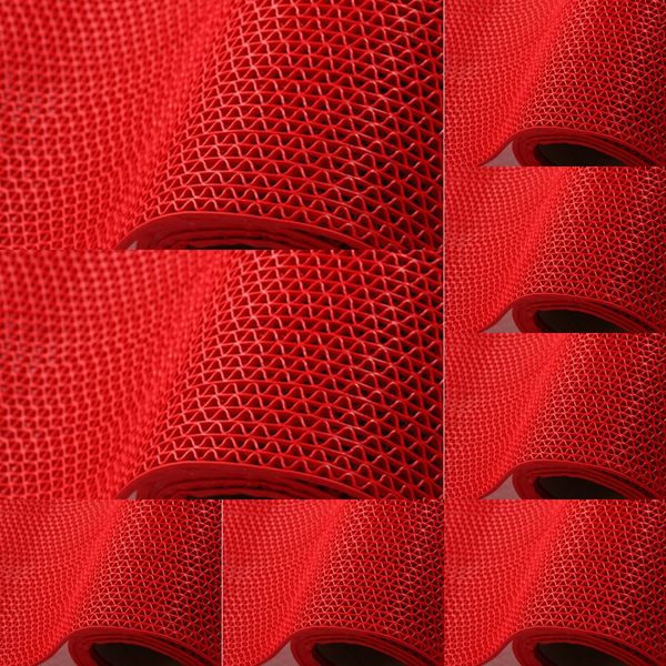 

swimming pool bathroom hollow floor carpet s-shaped non-slip floor carpet pvc mesh plastic mat waterproof blanket waterproof mat