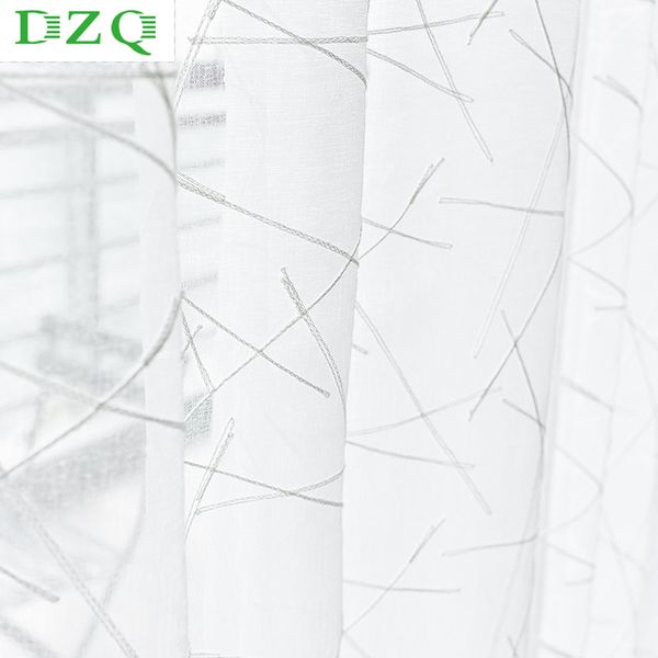 

simplicity striped tulle curtains for living room bedroom kitchen modern window voile sheer window white tulle curtains