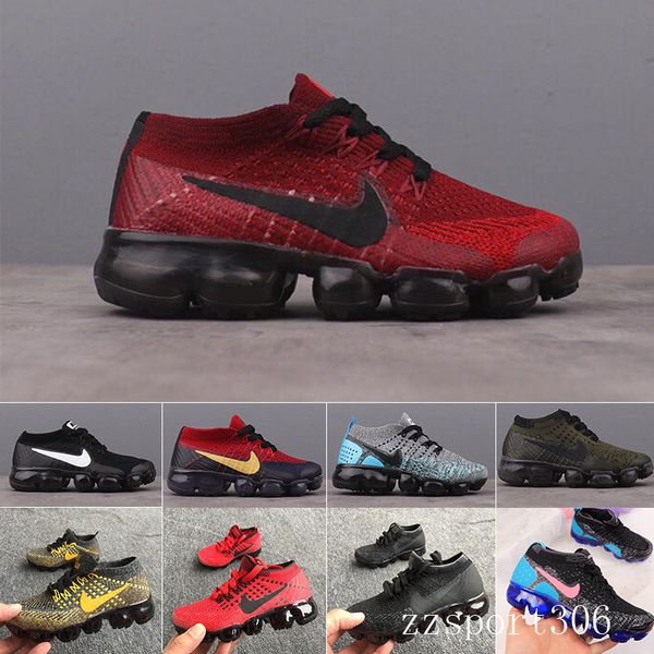 

2018 childrens athletic shoes kids boys basketball shoes child huarache legend blue designers sneakers size 28-35 wholesale price tr4kk, Black