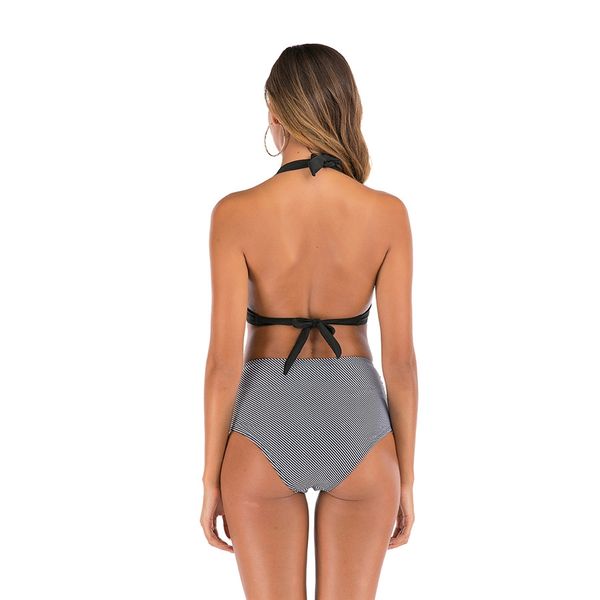 

leosoxs swimsuits bikini push up swimwear one female one shoulder bathing suit separate swimsuit beach wear snake bikini#410, White;black