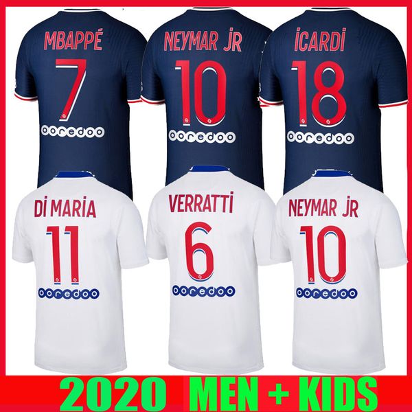 

20 21 psg soccer jerseys maillot de foot icardi mbappe 2020 2021 verratti camisetas de futbol man kids kit football shirts hommes enfants, Black;yellow