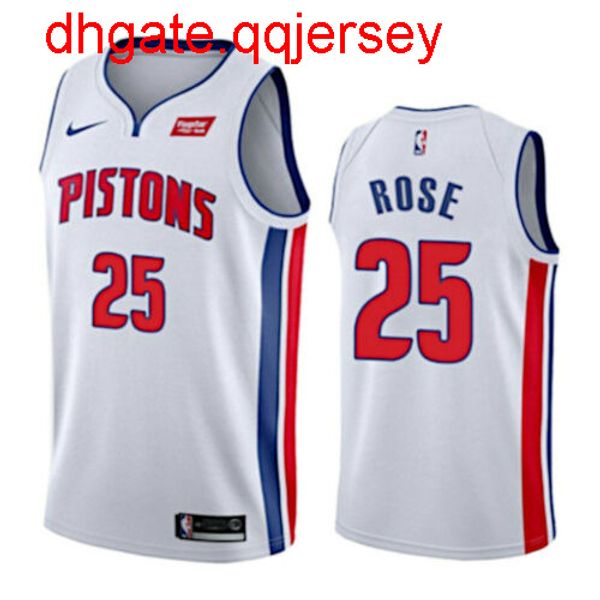 

derrick rose #25 men's patch player jersey new nkvest stitched basketball jerseys, Gray