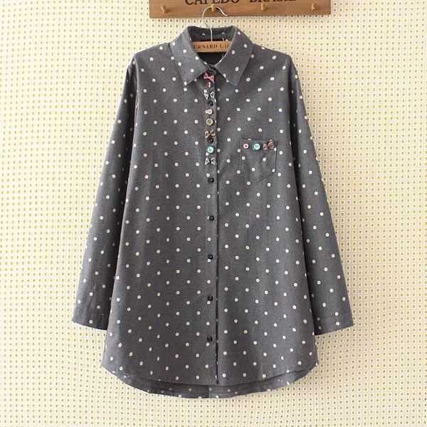 

autumn new fat shirt mm large size women's clothing korean style fashion pull-dye printed double-sided brushed shirt 891 7025, White