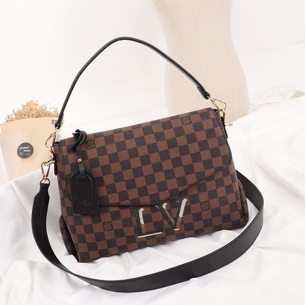 

2020 women bags simple style zipper sac d 'Ã©paule leather shoulder crossbody designer luxury ladies handbags handle totes messenge