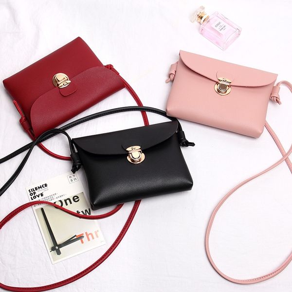 

shoulder shoulder small square women's new fashion mini mobile phone change lock messenger bag small square bag