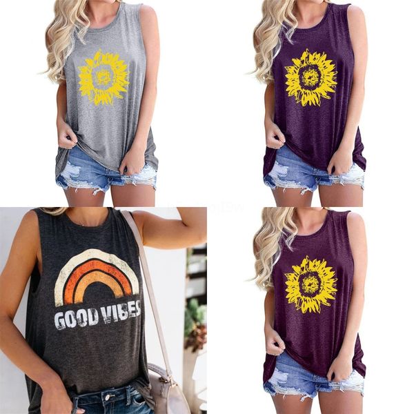 

2020 women yoga shirts o neck sleeveless t shirt fitness loose solid sportswear female sporting clothing large size#106, White