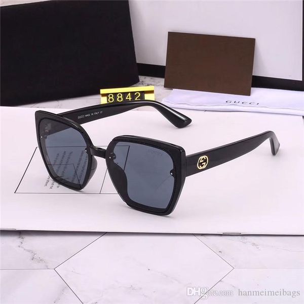 

конструктор big рамка поляризованные очки мода женщины sunglass lentes дамы очки женщины популярные роскошь солнцезащитные очки, Black