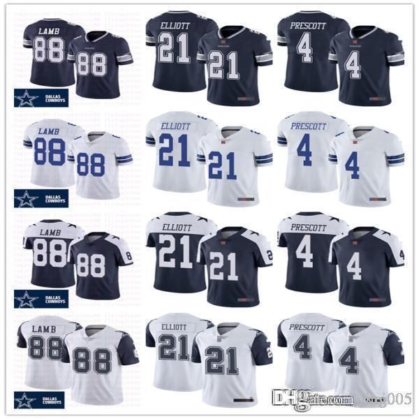 

mens womens youth dallas cowboys 21 ezekiel elliott 4 dak prescott 88 ceedee lamb custom football jerseys, Black;red