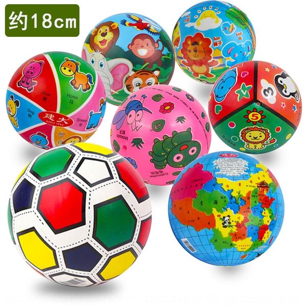 

children's small racket toy foot pat kindergarten map baby ball inflatable toy ball