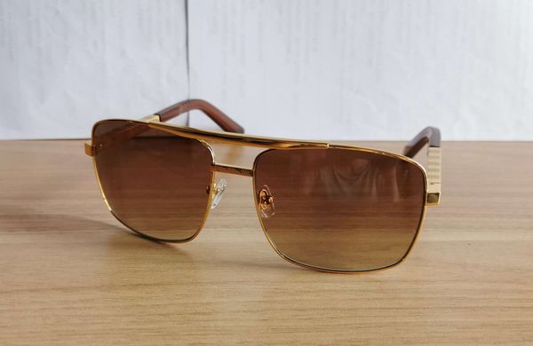 

мода отношение солнцезащитные очки gold / brown gradient lens 59mm мужчины vintage pilot солнцезащитные очки оттенки sonnenbrille occhiali д, White;black