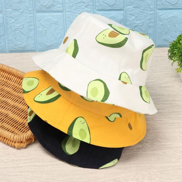 

avocado embroidery corduroy large brim hat fisherman hat women fashion summer outdoor travel visor beanies bucket, Blue;gray