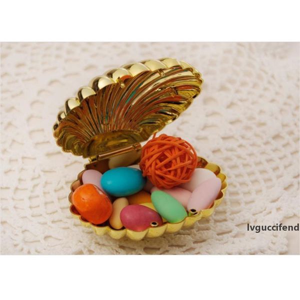 

10 pcs shell wedding sugar box wedding candy box favors gifts bags decoration