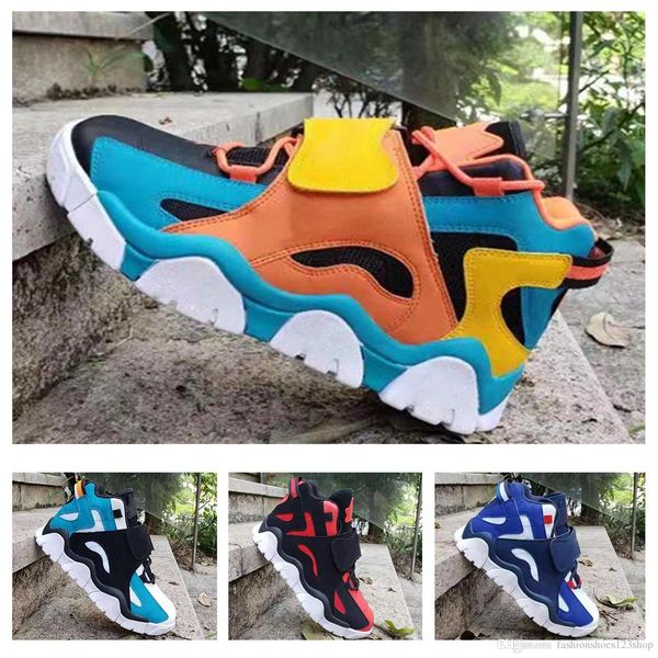 

2019 barrage mid qs black hyper racer blue laser orange women men athletic trainers sports sneakers cd9329-001 size us 5.5-11
