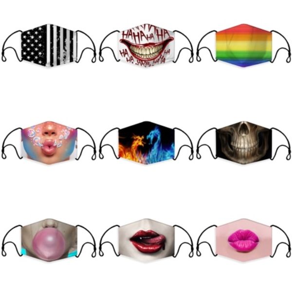 

transparent face mask special anti-fog breathable washable face mask fashion camouflage cotton face er reusable 413