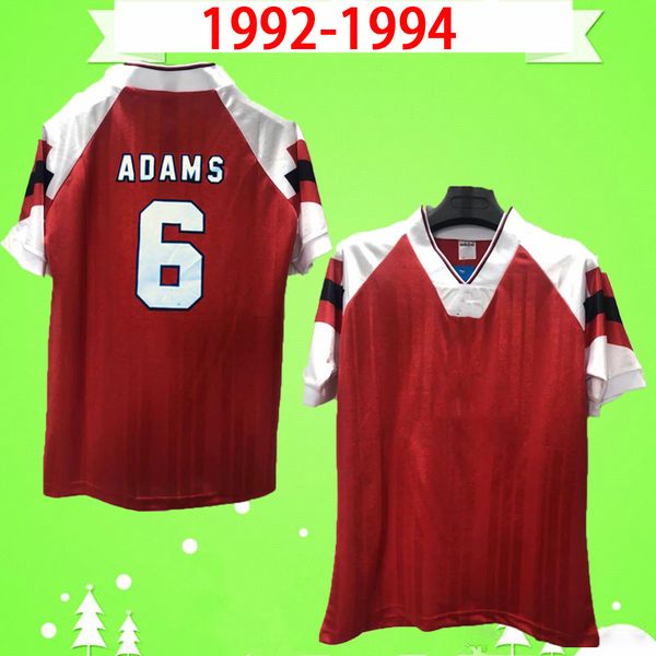 

1992 1993 1994 retro soccer jerseys home red classic 92 93 94 vintage football shirts wright adams merson campbell smith carter, Black;yellow