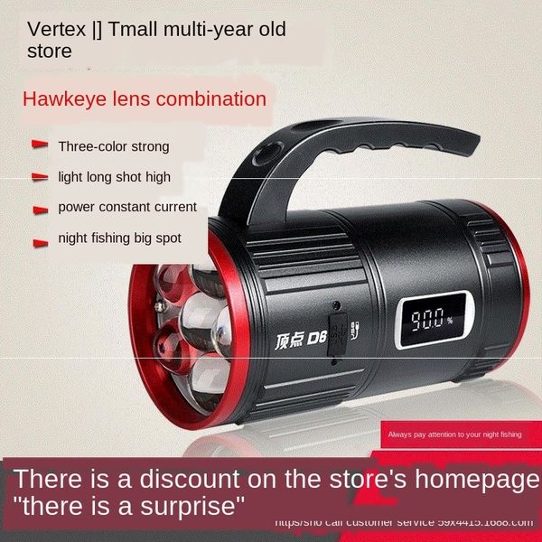 

night wild fishing strong light h30w blue light fishing super table lamp table lamp bright constant current black pit cannon