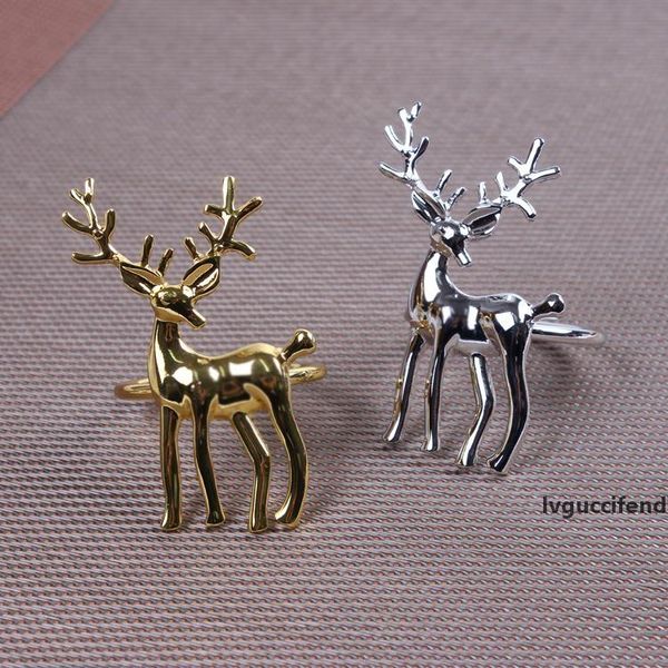 

christmas napkin ring lovely reindeer napkin ring for christmas gold napkin ring holder festival table decoration