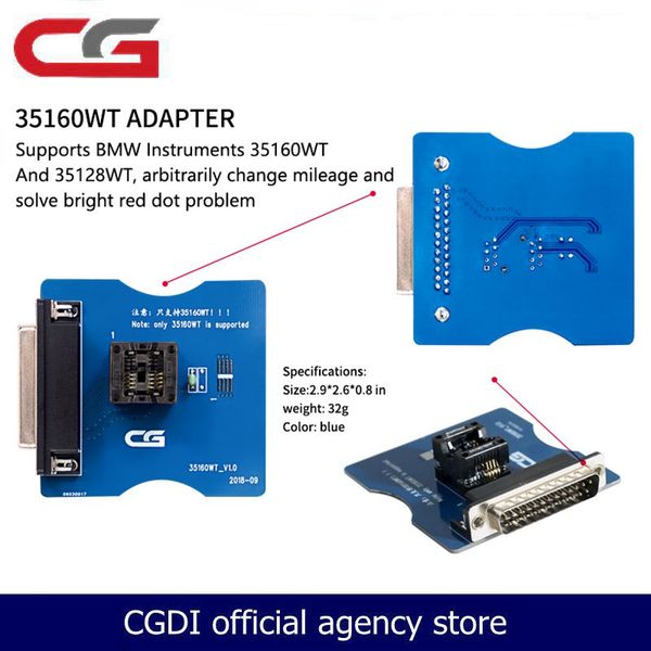 

35160wt adapters for cg pro 9s12 key programmer support odometer reset modify the mileage solve the red dot problem ship