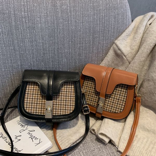

tonny kizz small crossbody bags for women black friday 2020 all-match plaid messenger shoulder bags saddle ladies hand bags bolsa