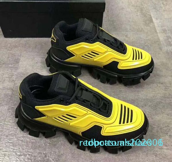 

cloudbust thunder knit sneakers men luxury designer casual shoes mens classical casual shoes fabric rubber trainers outdoor at01, Black