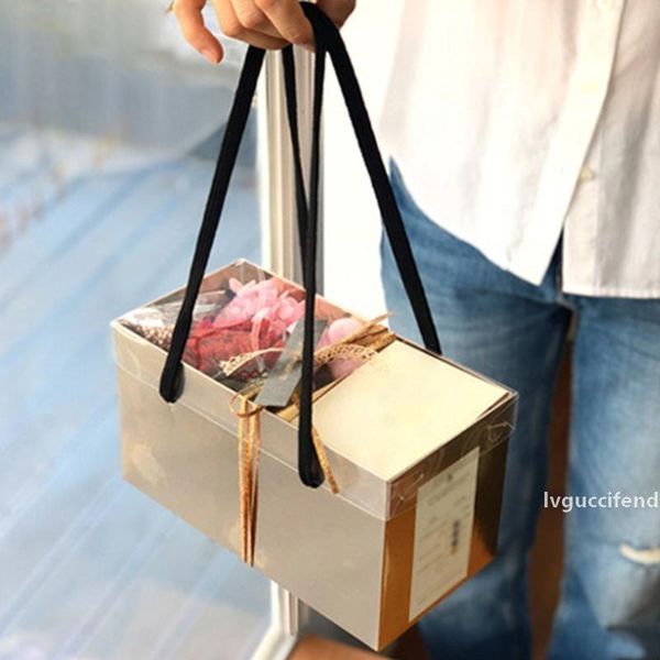 

valentine s day gift box square folding flower paper boxes florist gift packaging box party packing cardboard christmas