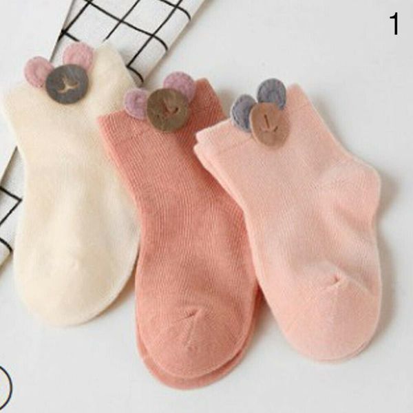 

socks 1 pair random color girls kids cotton baby toddler infant girl, Pink;yellow