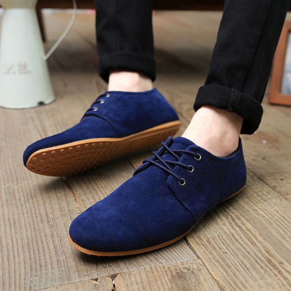 

mrcave suede men shoes denim lace-up men casual shoes new 2020 plimsolls breathable male footwear spring autumn footwear cs05, Black