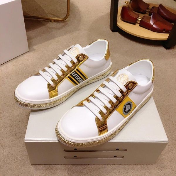 

new8 роскошных мужская повседневная обувь моды личности спортивная обувь комфортной бизнес мужская обувь оригинальный упаковка коробки zapat, Black