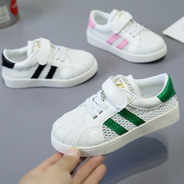 

2020 spring and summer new white men's and women's mesh trendy breathable sports baby sports shoes casual shoes, Black