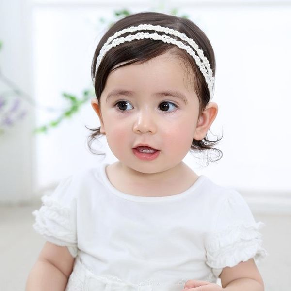 

korean new baby accessories cute hair b butterfly headdress polka dot bow headdress creative women and children hair band headline, Slivery;white