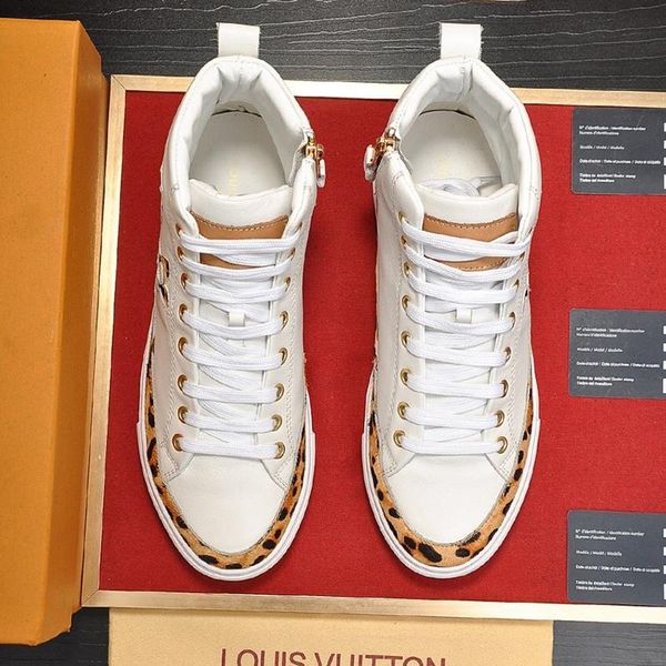 

stellar sneaker boot luxury mens shoes breathable fashion footwears lace -up high comfortable men shoes manner schuhe, Black