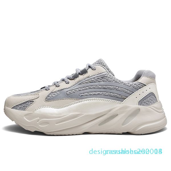 

luminescent men shoes thick bottom men fashion trend platform sneakers large size outdoor old dad shoes zapatillas hombre c14, Black