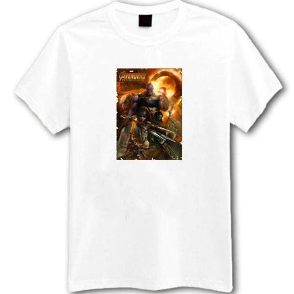 

2020 Avengers: Infinity War Black Order White T-shirt Men High Quality Tops Breathanle Casual Men Tees