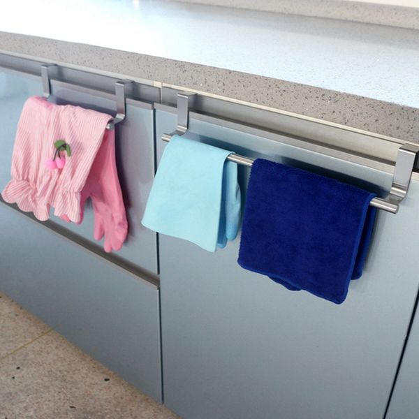 

bathroom towel stand rack kitchen stainless steel cupboard hanger cabinet hanging sundries wall mounted storage shelf holder