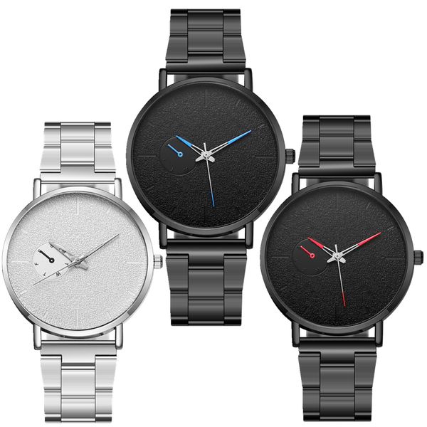 

fashion new classical mens simple black design alloy metal steel business quartz watches wholesale new trend gift quartz watch, Slivery;brown