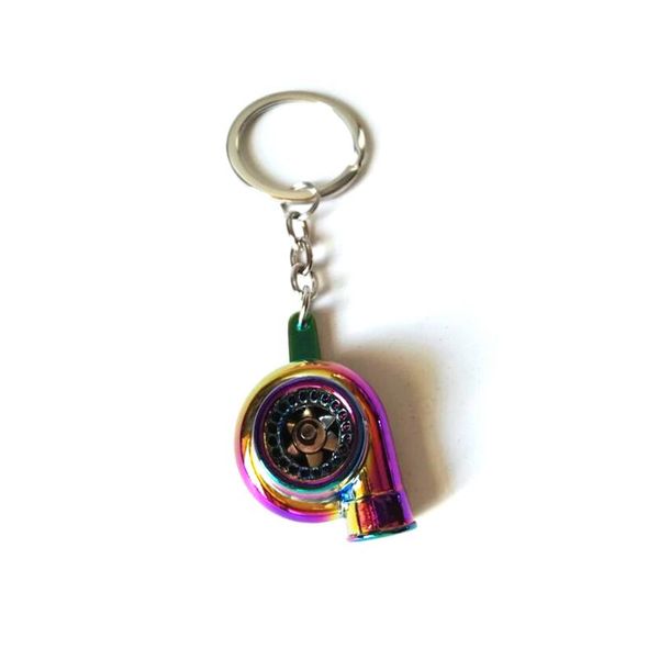 

metal keychain turbocharger turbocharging turbo style keyring key chain, Silver