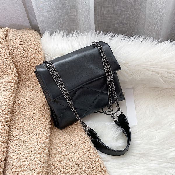 

2020 women bag solid color pu leather crossbody bags for women chain designer lady summer travel shoulder messenger handbags