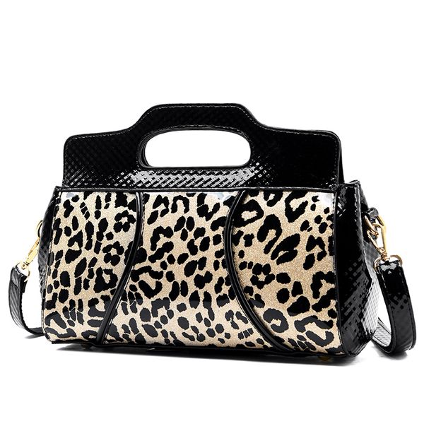 

2020 new fashion crossbody bags for women leopard patent leather bags handbags women famous brands shoulder bag sac a main femme
