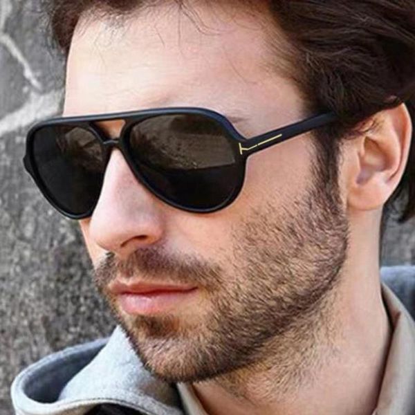 

2020 classic retro pilot style t metal sunglasses men women trendy large frame brand design driving sun glasses uv, White;black