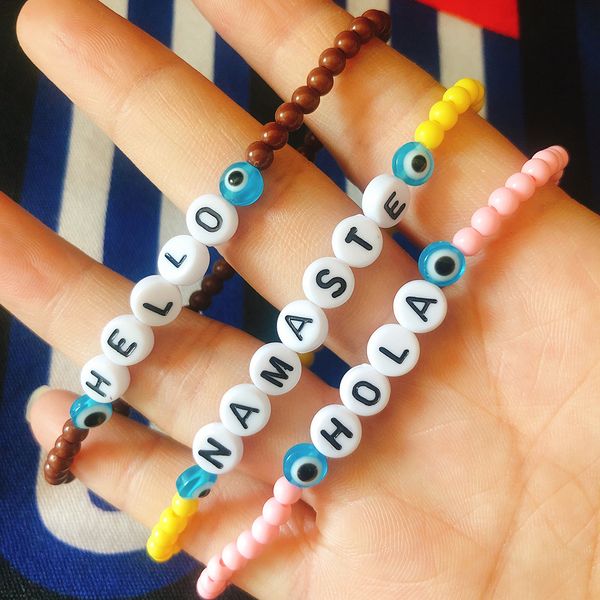 

women beads bracelets words simple beads jewelry friendship bracelets outdoor travel vsco pgraphy bracelet summer beach vsco bracelets, Golden;silver