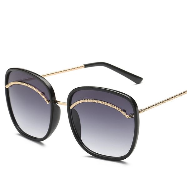 

fashion brand designer square shape women sunglasses resin material lenses 1557 uv400 protection eyewear, White;black