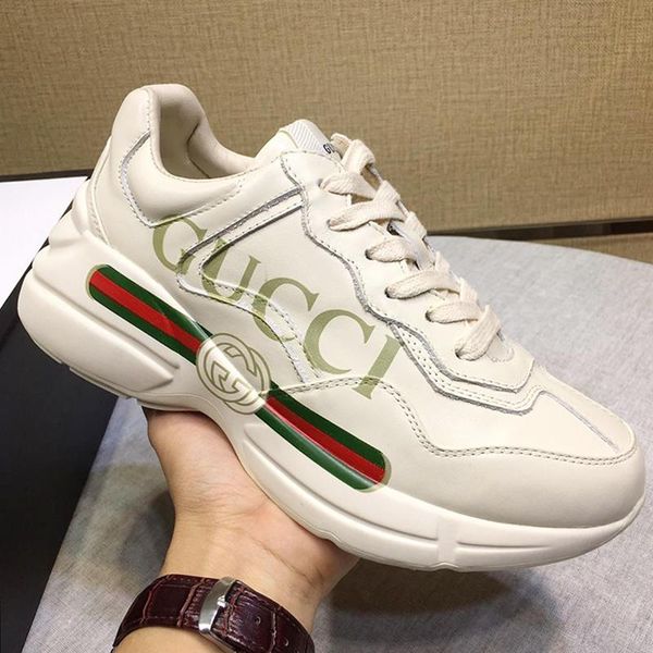 

luxury casual women shoes sports flats chaussures pour femme rhyton leather sneaker womens shoes fashion type zapatos de mujer drop shipping, Black