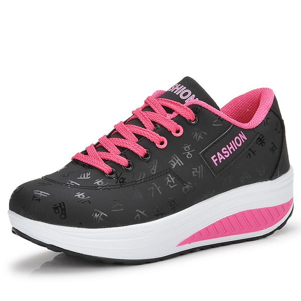 

2020 fall new lightweight women casual shoes classic jogging shoes outdoor comfort fashion rocking shoes for women zapatillas mujer, Black