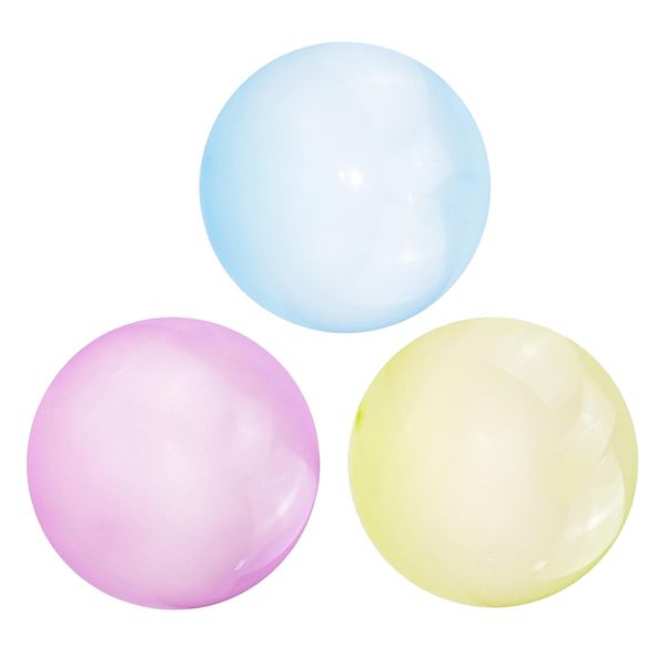 

3x inflatable bubble ball bubble balloon outdoor party purple blue yellow s