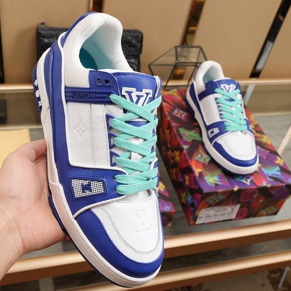 

2020 b29 fashion trend mens designer shoes leather mesh breathable comfortable outdoor shoes lace-up casual hiker shoes mens sneakers, Black