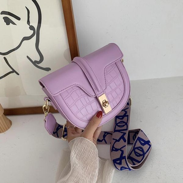 

ins saddle bag designer women shoulder bags wide shoulder straps small crossbody fashion sister travel bag