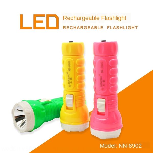 

led lithium battery rechargeable high power lighting flashlight with emergency side lights flashlight