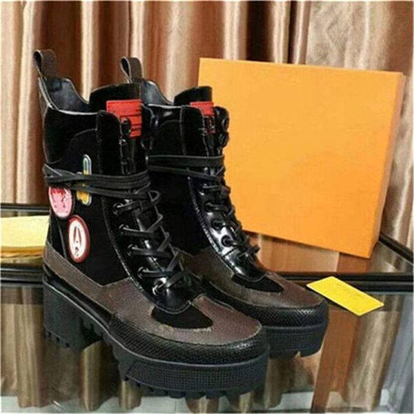 

black heart platform desert boot luxury martin boots booties trainers leather with dust bag v10