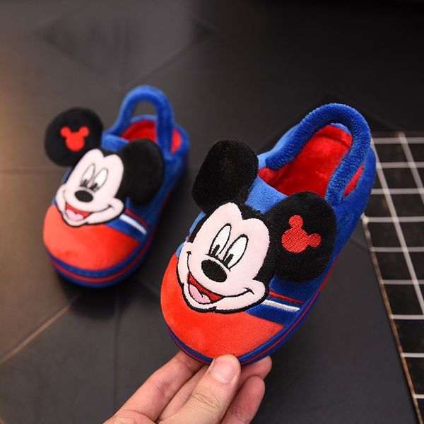 

1606-1609 baby slippers 1-3 years old children boys and slippers cotton mop cotton mop girlscartoon, Black;grey
