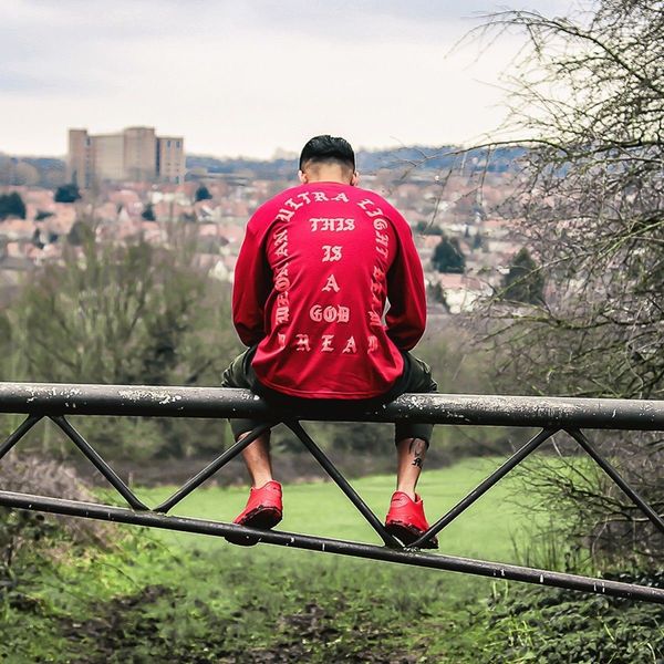 

h7xsr new i feel like pablo round neck long sleeve printed ht8141 new i feel t-shirt like pablo round neck long sleeve printed t-shirt ht814, Black